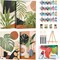 4 Pack Framed Paint By Numbers Green Plants Kit for Adults Beginners – 8x12 Inch DIY Acrylic Painting Set with Wooden Easel, Easy Botanical Wall Art for Home Decor & Gift